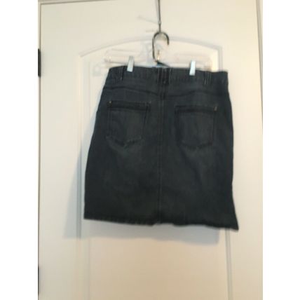 1 Pc Sonoma Women's Blue Jean Skirt Zip Button Pockets Size 12