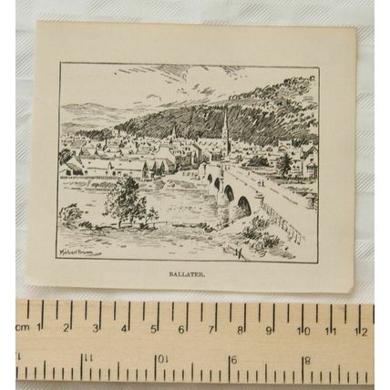 Vintage engraving - Ballater