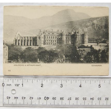 vintage postcard Holyrood & Arthurs Seat, Edinburgh