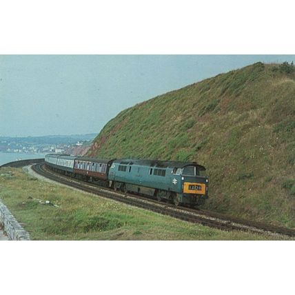 Western Yeoman Train D1035 Cardiff Railway Station in 1964 Postcard