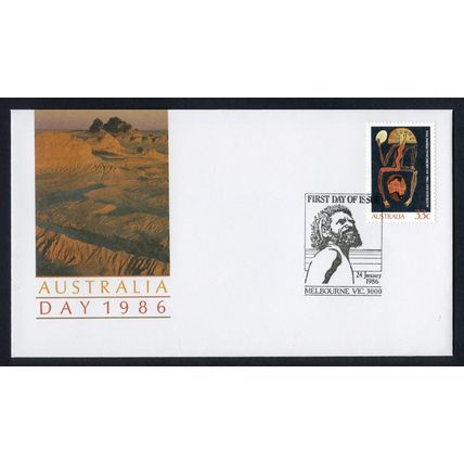 AUSTRALIA 1986 FDC Australia Day 33c stamp (SG 997) - Melbourne 3000 (B)