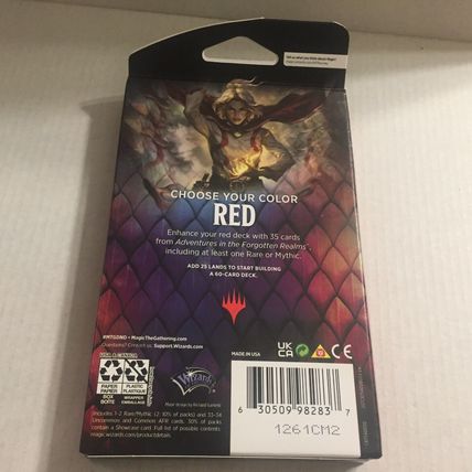New Magic the Gathering Dungeons & Dragons Forgotten Realms Red Theme 35 Cards