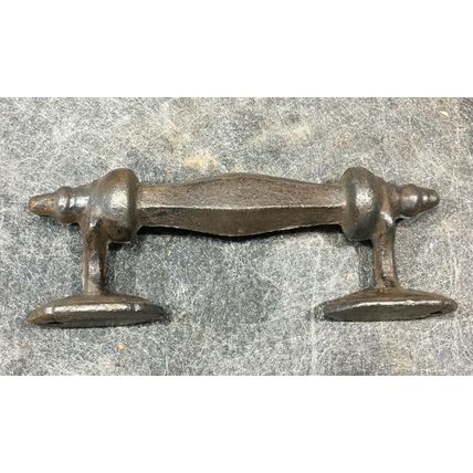 Cast Iron Handle 6'' x 2'' door drawer pull vintage antique primitive