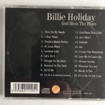 BILLIE HOLIDAY - GOD BLESS THE BLUES (AUDIO CD, 2000)