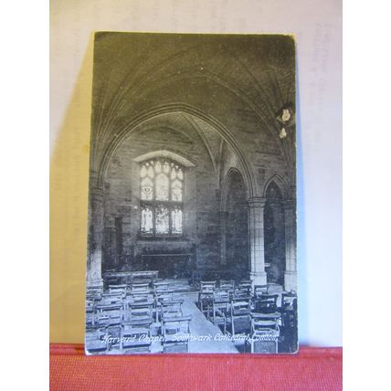 HARVARD CHAPEL, SOUTHWARK CATHEDRAL, LONDON, vintage postcard by Valentine #
