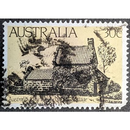 STAMP Australia SG902 1984 30c Australia Day Cook Family Cottage Used