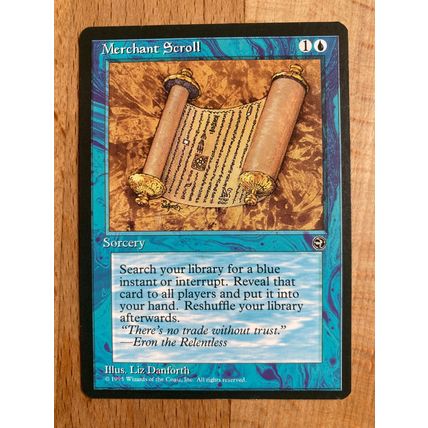 Magic the Gathering MTG CCG: Homelands - Merchant Scroll (C) 1995 WotC