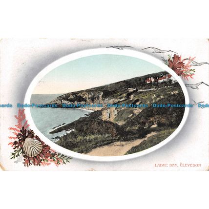 R092789 Ladye Bay. Clevedon. Valentine. 1911