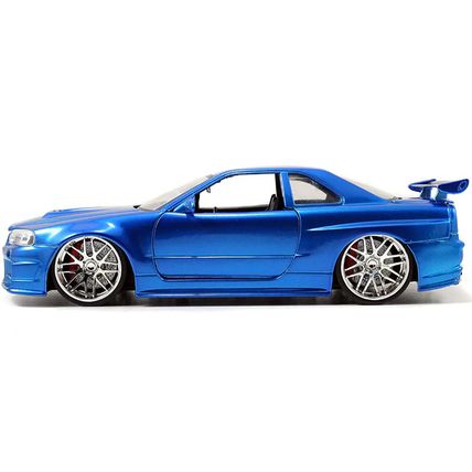 Brian's Nissan GTR Skyline R34 RHD (Right Hand Drive) Blue "Fast & Furious" M...