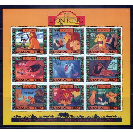 Uganda 1266-1268 MNH Disney The Lion King Simba Rafiki MufasaZAYIX 0801L0001