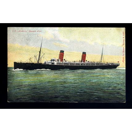 LS3789 - Cunard Liner - Lucania - postcard