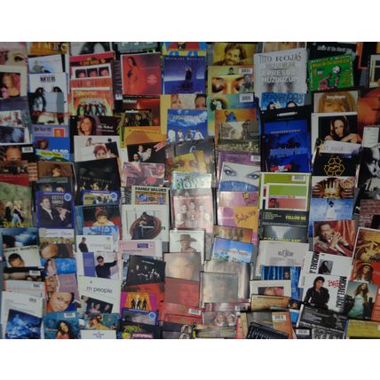 300 CD inserts, booklets - R&B, latin, rock, pop, jazz, etc.