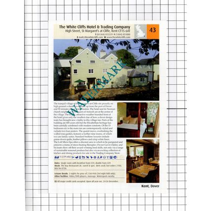 White Cliffs Hotel St Margaret's Kent Romney Bay Hotel Hedda Hopper -2011 Advert