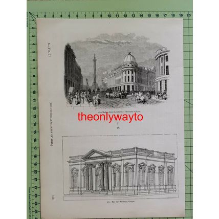 Modern Streets, Newcastle On Tyne & Corn Exchange Glasgow, Book Illustration