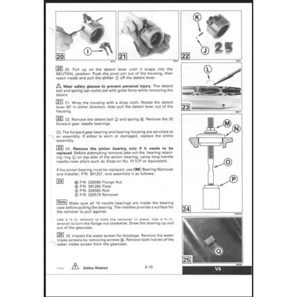 Johnson 125C 130 200 225 250 90° LV Outboard Service Manual 1997 520212 PDF