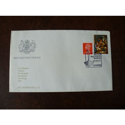 1971 GB British Post Office Scandinavia 71 cover Edinburgh special cancel