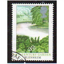 Great Britain 1983 British Gardens 28p Blenheim Used SG 1225 stamp Sc 1029