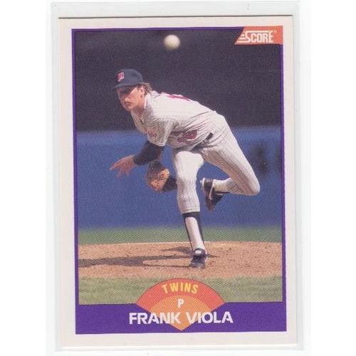 1989 Score Frank Viola baseball card #290 – Twins