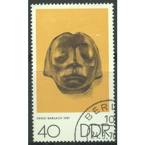 Germany (DDR) 1970 - SG E1332 - 40pf - Sculptured Head (Barlach) - used