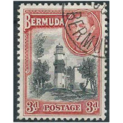 Bermuda 1938 SG114 3d Black & Rose-Red Very Fine Used . ...