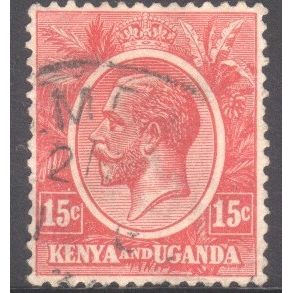 KUT stamps 1922 - SG82 - 15c red - KGV - used