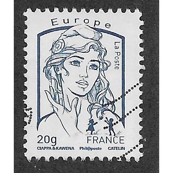 FRA 2013 'EUROPE 20g' 'MARIANNE DE FRANCE' FINE USED(EBID58-150)