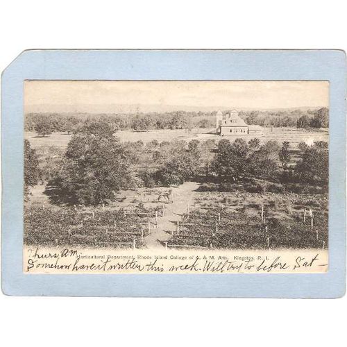 Rhode Island Kingston Horticultural Dept Rhode Island State Colege Undivid~631