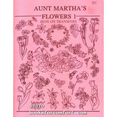 Aunt Marthas Flowers 1 Iron On Transfers 351