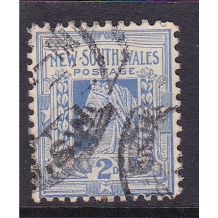 AUSTRALIA NEW SOUTH WALES 1905-10 WATERMARK CROWN OVER A 2d USED SG336