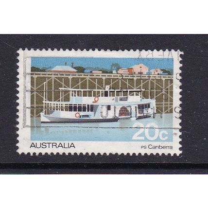 AUSTRALIA 1979 MURRY RIVER FERRY STEAMER / PADDLE BOAT 20c USED SG704