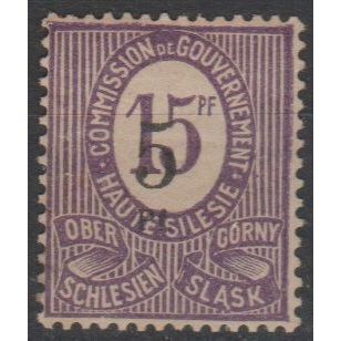 Mi: 10F MH 1920 signed Silesia Cat € 200.00