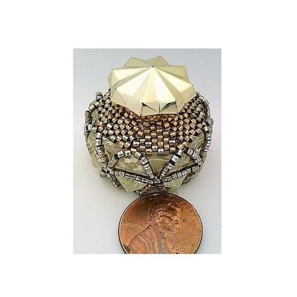 Beaded Decorative Collectible Perfume Bottle