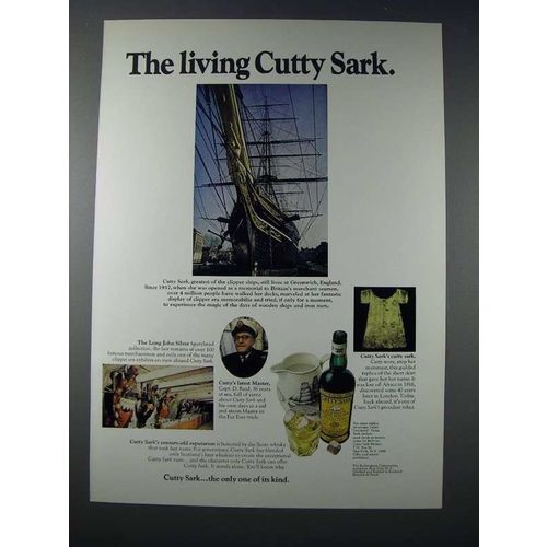 1971 Cutty Sark Scotch Ad - The Living Cutty Sark