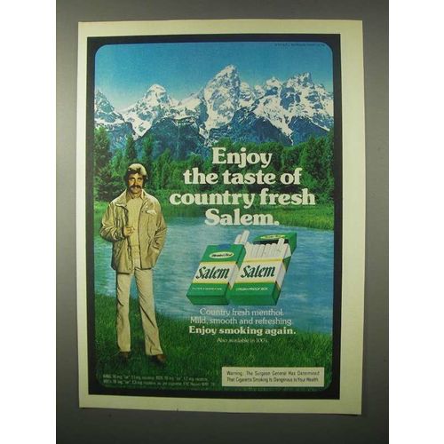 1980 Salem Cigarettes Ad - Taste of Country Fresh