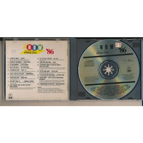 Now That's What I Call Music '86 UK CD Virgin EMI CD NOW 86 from 1986