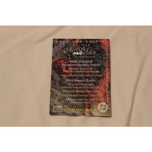 1996 Skybox Batman Master Series Premier Edition PROMO