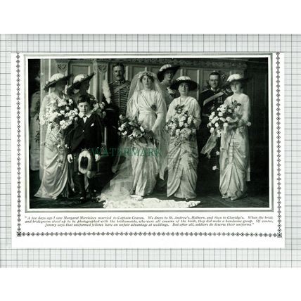 (6871) Marigold Mirrielees Captain Craven Wedding - 1913 Cutting