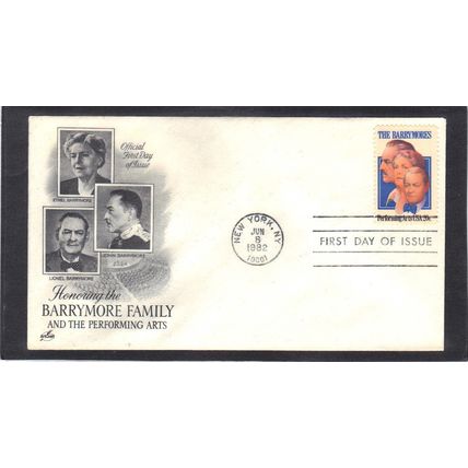 FDC Art Craft 2012 20c Barrymores (Cachet-U/A) CV00111