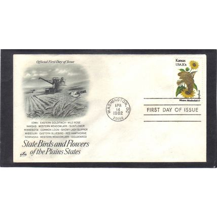 FDC Art Craft 1968 20c Meadowlark (Cachet-U/A) CV00139