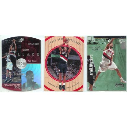 Rasheed Wallace 10x card lot incl Gold, Blue
