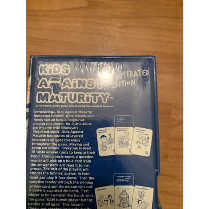 Kids Against Maturity Illustrated Edition Card Game Ages 10 & Up