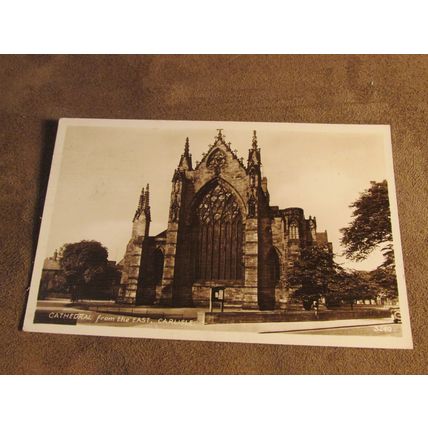 1950s RAP real photo Postcard - Carlisle Cathedral from East - Cumbria