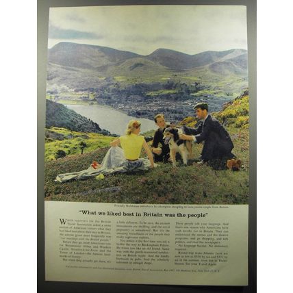1956 British Travel Association Ad - What we liked best in Britain