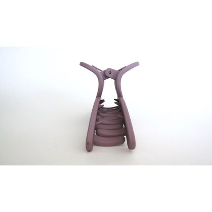 Long matte mauve lavender purple hair claw clip for long hair