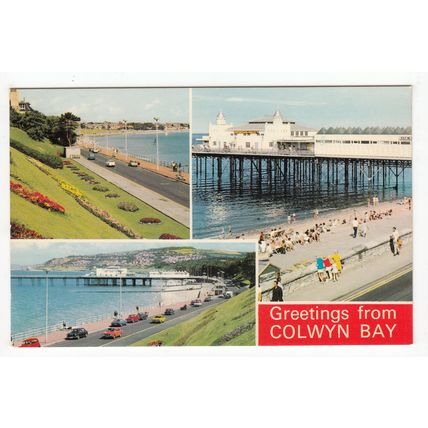 Multiview of Colwyn Bay Postcard Denbighshire Wales 1566