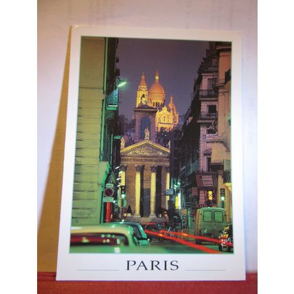 LE SACRE-COEUR ET NOTRE-DAME DE LORETTE, PARIS, FRANCE. used postcard 2001 pm #