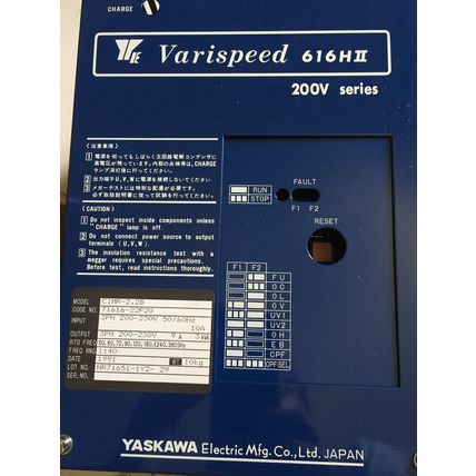 NEW YASKAWA CIMR-2.2B,VARISPEED 616HII,NR71651-1Y2-29 DRIVE 2HP 230VAC,AP