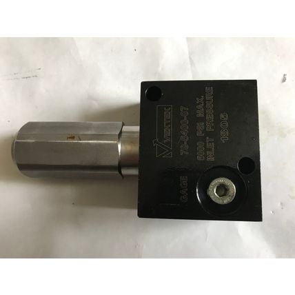VEKTEK GAGE 70-5400-07 PRESSURE LIMIT VALVE 5000PSI MAX INLET PRESSURE 1000-3,SC