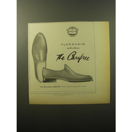 1960 Florsheim Belvedere Shoes Advertisement