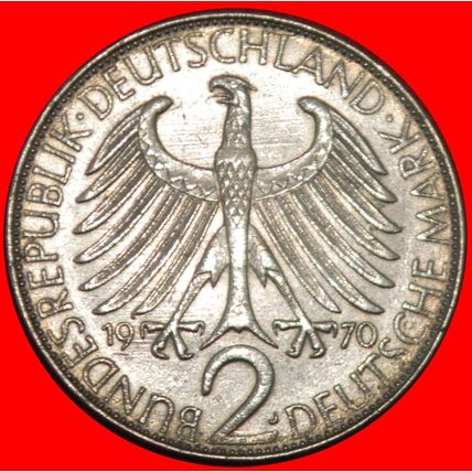 NOBEL PRIZE 1918: GERMANY ★ 2 MARKS 1970J MAX PLANCK★LOW START★NO RESERVE